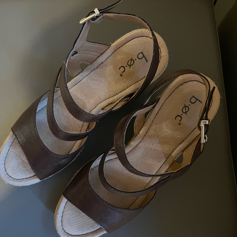 BOC Open Toe Wedge Sandal
